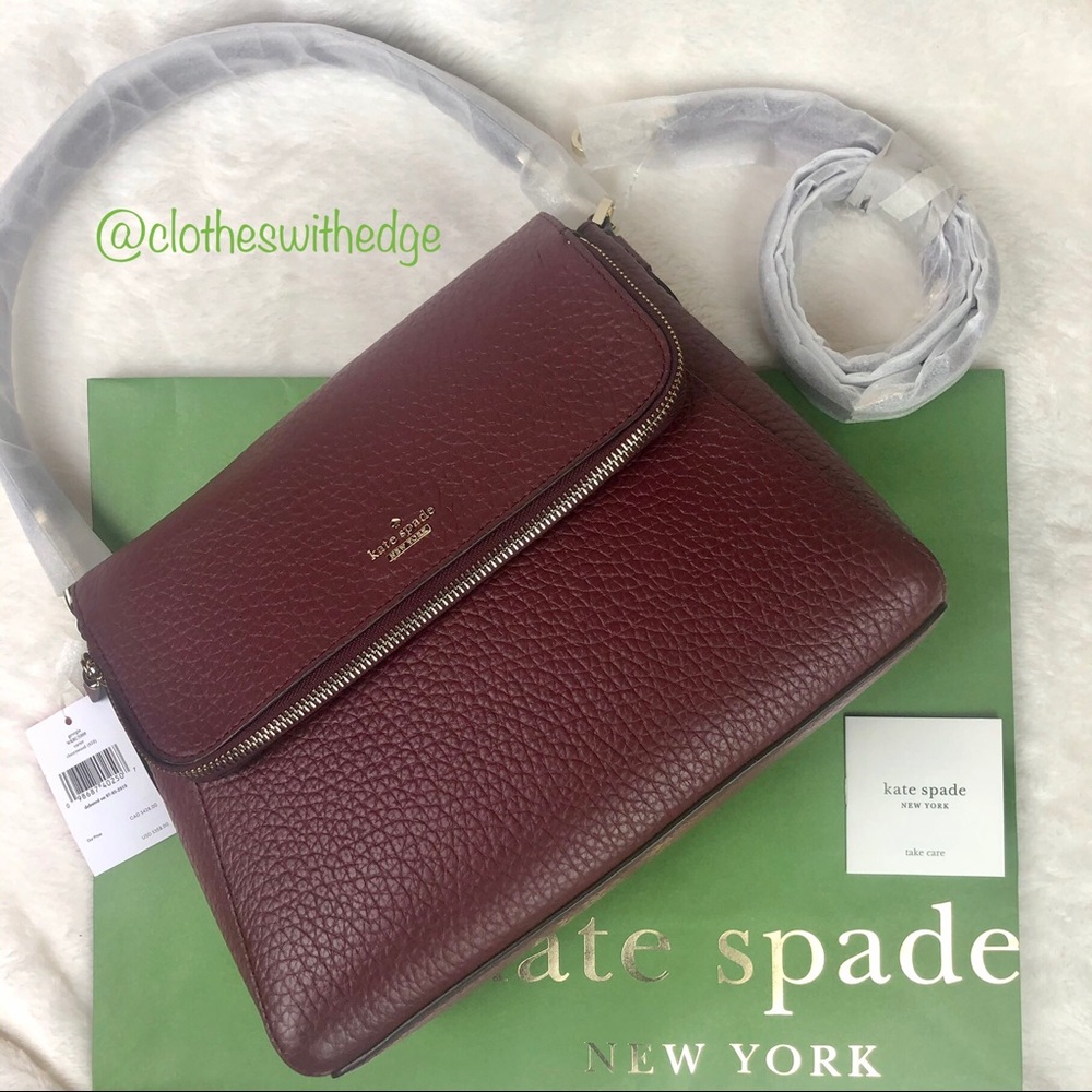 ⬇️NWT Kate Spade Carter Georgia Cherrywood Satchel - Picture 3 of 12